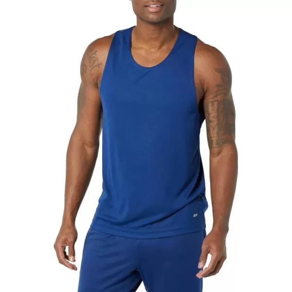 Amazon Essentials Mens Active Performance Tech Racerback TankNavy