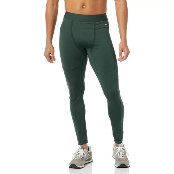 Amazon Essentials Mens Active Seamless LeggingsDark Green