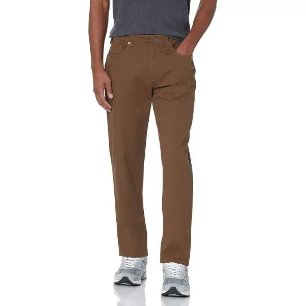 Amazon Essentials Mens AthleticFit 5Pocket Stretch Twill Pant Available in Big amp TallBrown