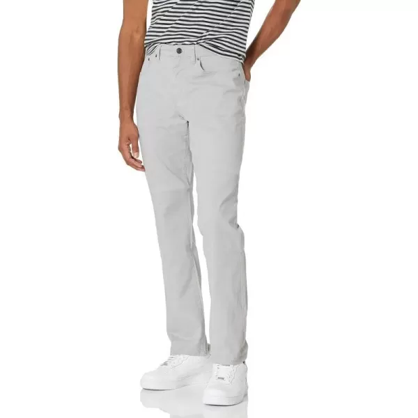 Amazon Essentials Mens AthleticFit 5Pocket Stretch Twill Pant Available in Big amp TallLight Grey