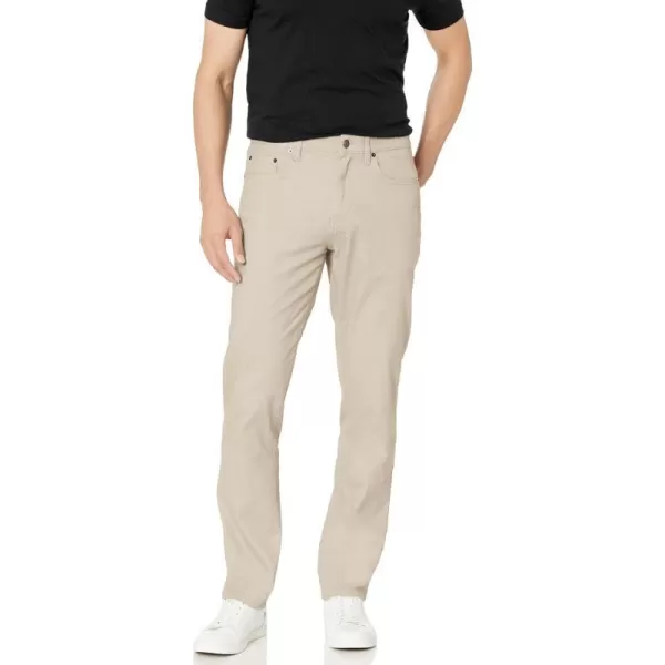 Amazon Essentials Mens AthleticFit 5Pocket Stretch Twill Pant Available in Big amp TallStone