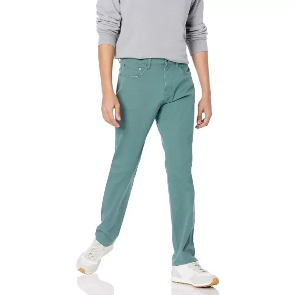 Amazon Essentials Mens AthleticFit Stretch JeanSage Green