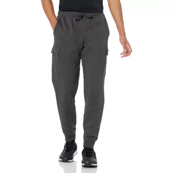 Amazon Essentials Mens Cargo Fleece Jogger SweatpantCharcoal Heather