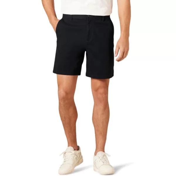 Amazon Essentials Mens ClassicFit 7 Comfort Stretch Chino ShortBlack