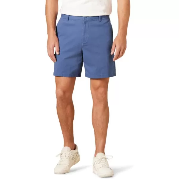 Amazon Essentials Mens ClassicFit 7 Comfort Stretch Chino ShortDark Blue