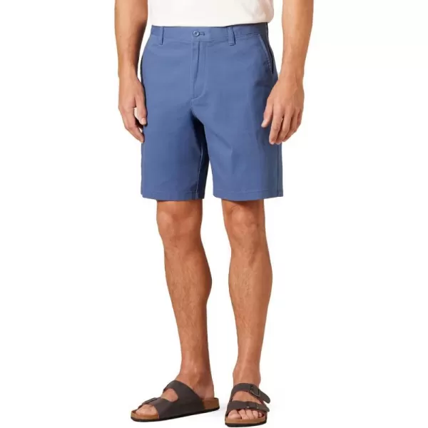 Amazon Essentials Mens ClassicFit 9 Comfort Stretch Chino ShortDark Blue