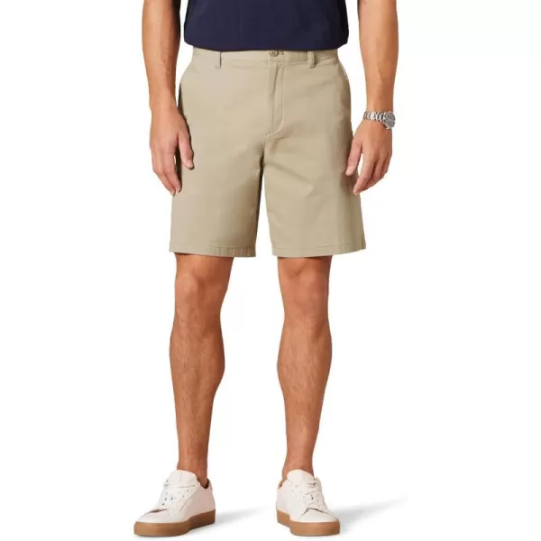 Amazon Essentials Mens ClassicFit 9 Comfort Stretch Chino ShortTan