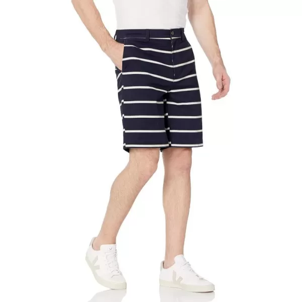 Amazon Essentials Mens ClassicFit 9 ShortNavy Stripe