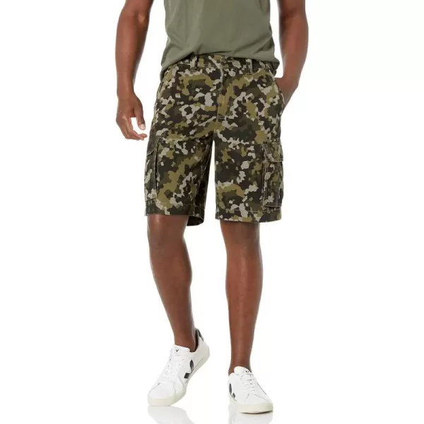 Amazon Essentials Mens ClassicFit Cargo Short Available in Big  TallOlive Camo