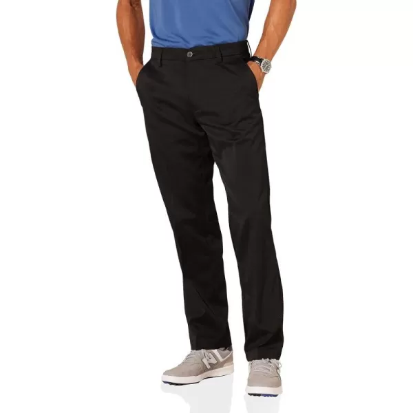 Amazon Essentials Mens ClassicFit Stretch Golf Pant Available in Big amp TallPolyester Blend Black