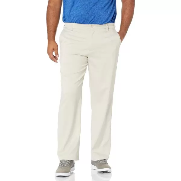 Amazon Essentials Mens ClassicFit Stretch Golf Pant Available in Big amp TallPolyester Blend Stone