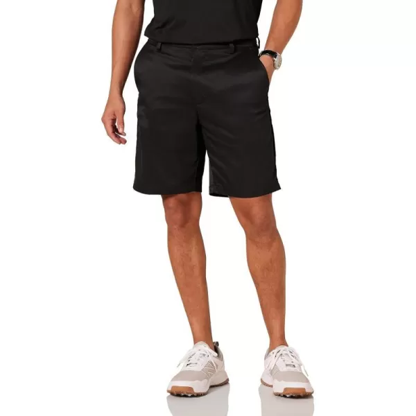 Amazon Essentials Mens ClassicFit Stretch Golf Short Available in Big amp TallPolyester Blend Black