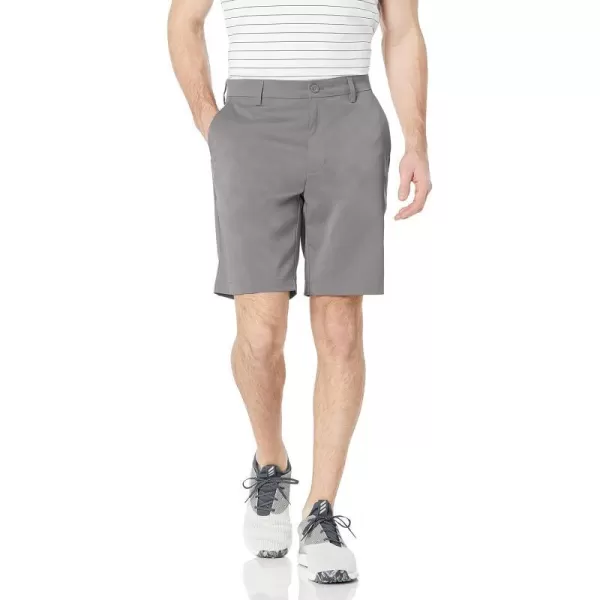 Amazon Essentials Mens ClassicFit Stretch Golf Short Available in Big amp TallPolyester Blend Grey