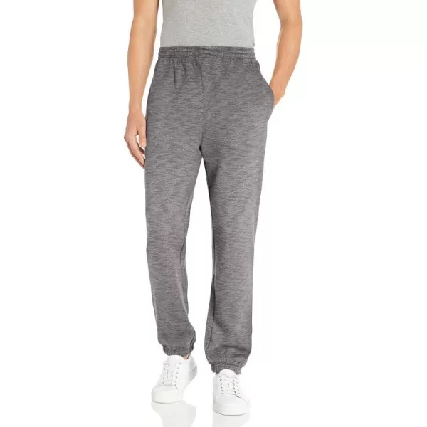 Amazon Essentials Mens Closed Bottom Fleece Sweatpants Available in Big amp TallGrey Space Dye