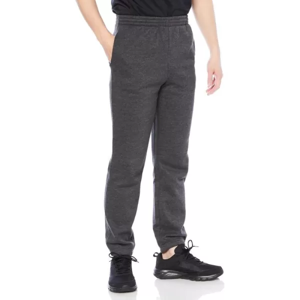 Amazon Essentials Mens Closed Bottom Fleece Sweatpants Available in Big amp TallMedium Grey Heather