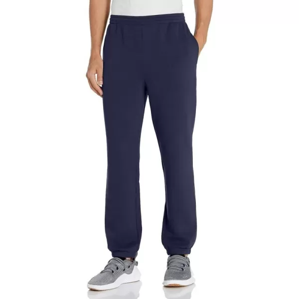 Amazon Essentials Mens Closed Bottom Fleece Sweatpants Available in Big amp TallNavy