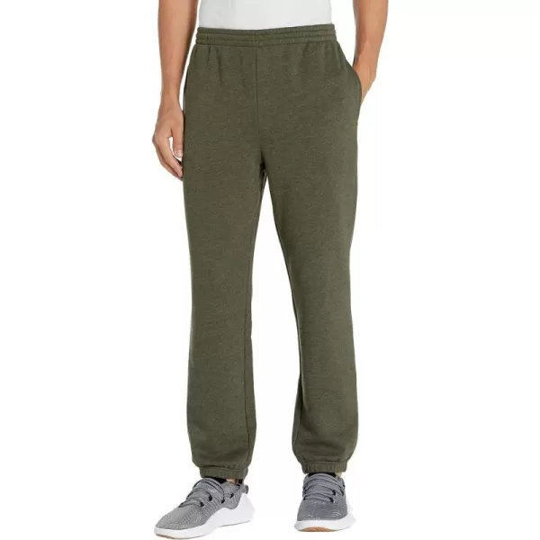 Amazon Essentials Mens Closed Bottom Fleece Sweatpants Available in Big amp TallOlive Heather