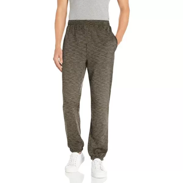 Amazon Essentials Mens Closed Bottom Fleece Sweatpants Available in Big amp TallOlive Space Dye