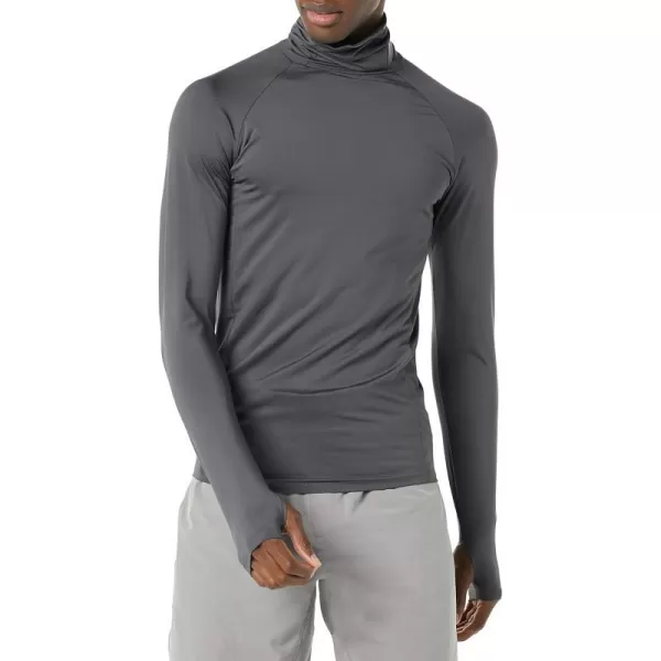 Amazon Essentials Mens Control Tech LongSleeve Masked Running TopCharcoal