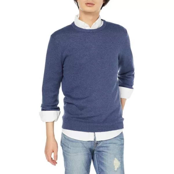 Amazon Essentials Mens Crewneck Sweater Available in Big amp TallBlue Heather