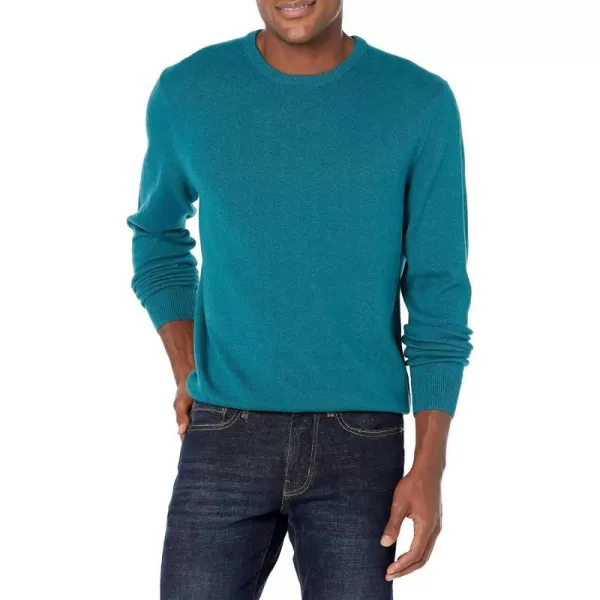 Amazon Essentials Mens Crewneck Sweater Available in Big amp TallTeal Blue Heather