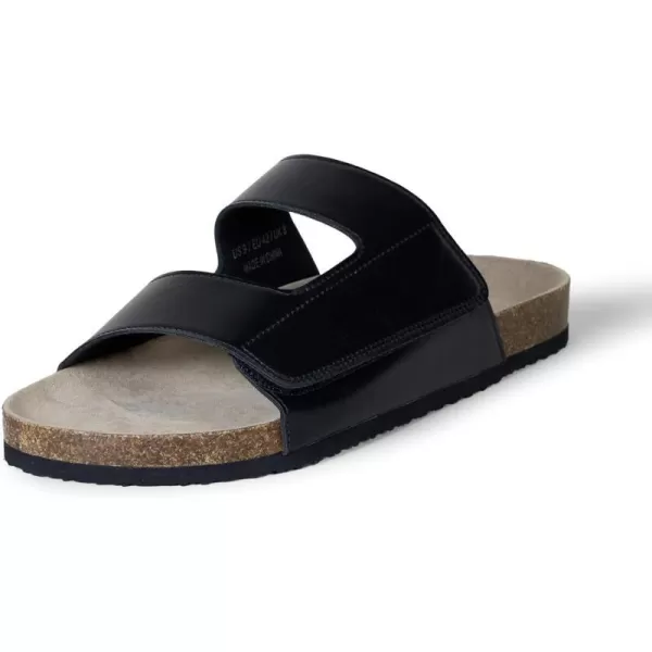 Amazon Essentials Mens Faux Cork Slide SandalBlack