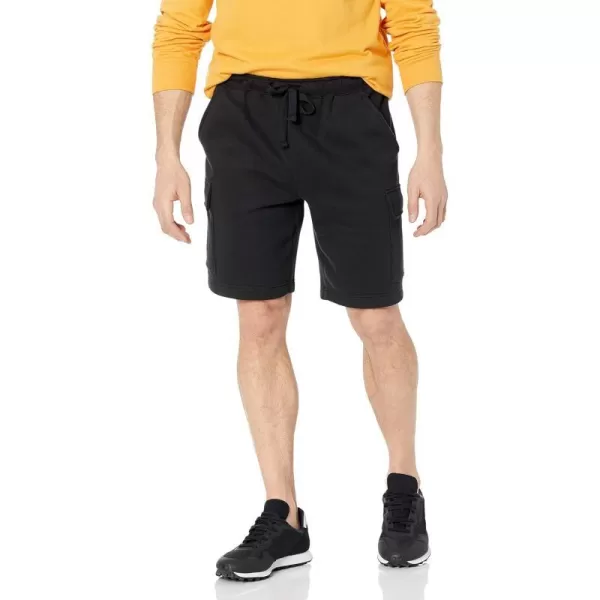 Amazon Essentials Mens Fleece Cargo ShortBlack