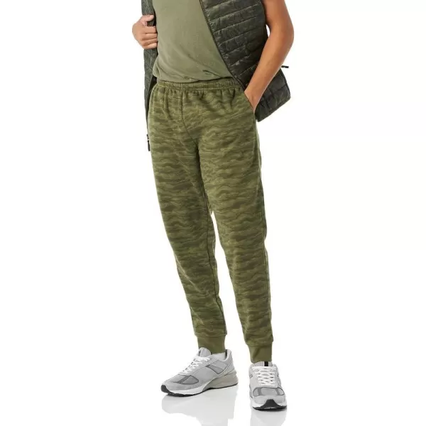 Amazon Essentials Mens Fleece Jogger PantOlive Camo