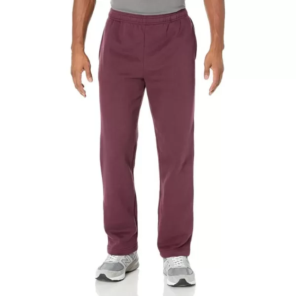 Amazon Essentials Mens Fleece Sweatpant Available in Big amp TallBurgundy