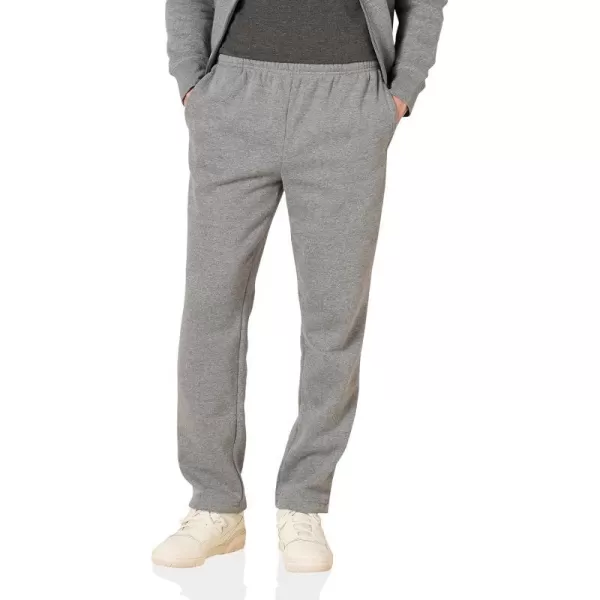 Amazon Essentials Mens Fleece Sweatpant Available in Big amp TallLight Grey Heather