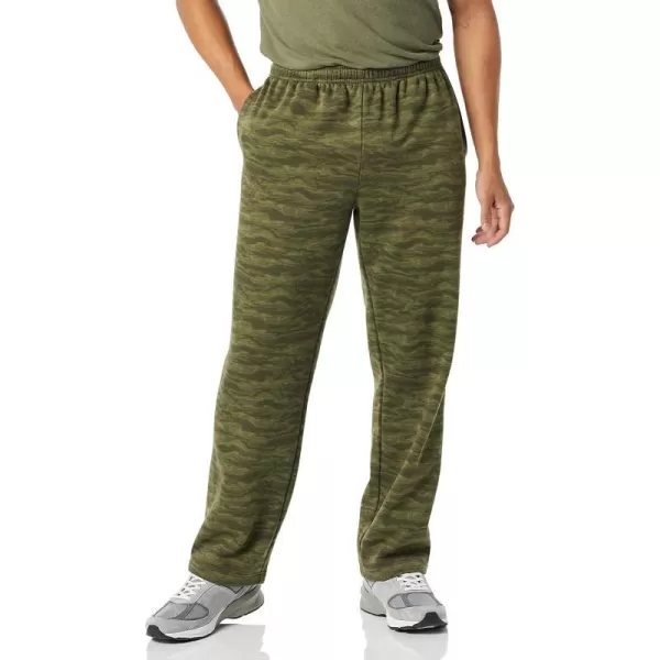 Amazon Essentials Mens Fleece Sweatpant Available in Big amp TallMilitary Green Abstract Camo