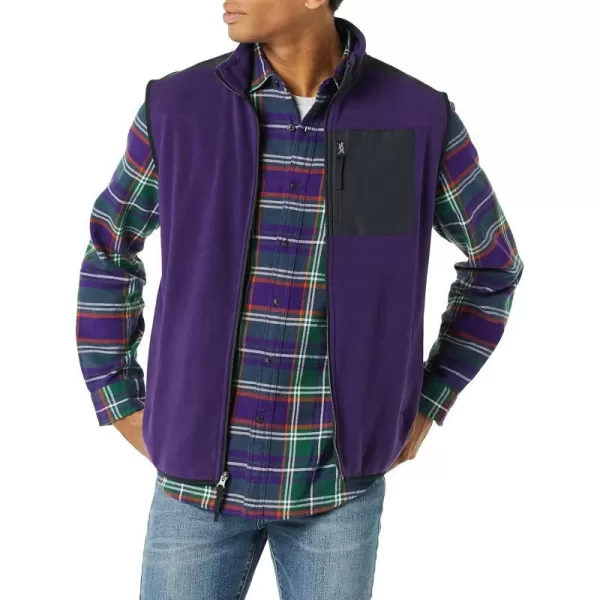 Polyester Purple/Black, Color Block