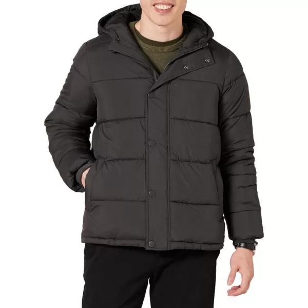 Amazon Essentials Mens Heavyweight Hooded Puffer CoatDark Grey