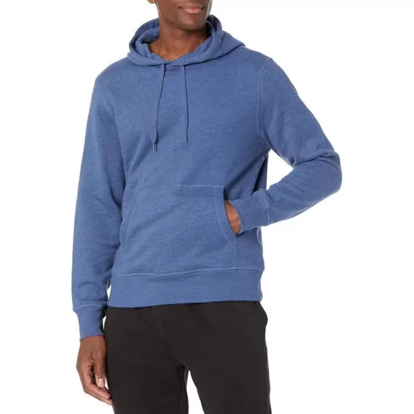 Amazon Essentials Mens Hooded Fleece Sweatshirt Available in Big amp TallBlue Heather