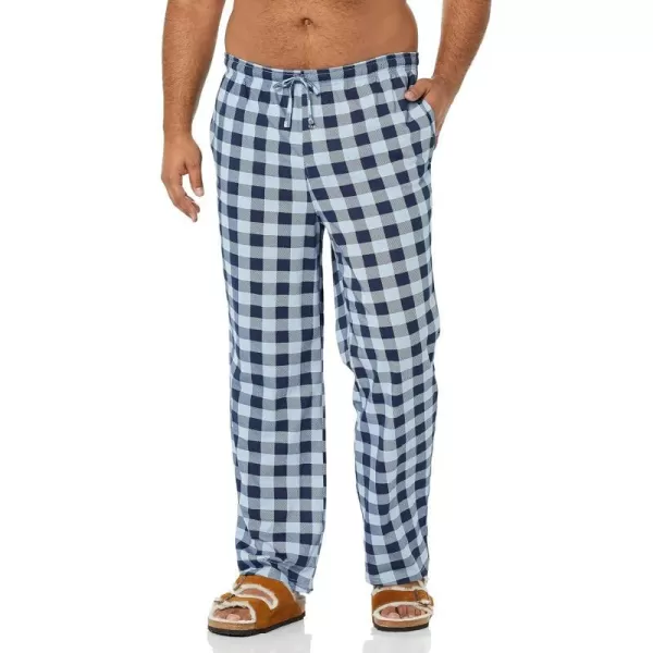 Amazon Essentials Mens Knit Pajama PantBlue Buffalo