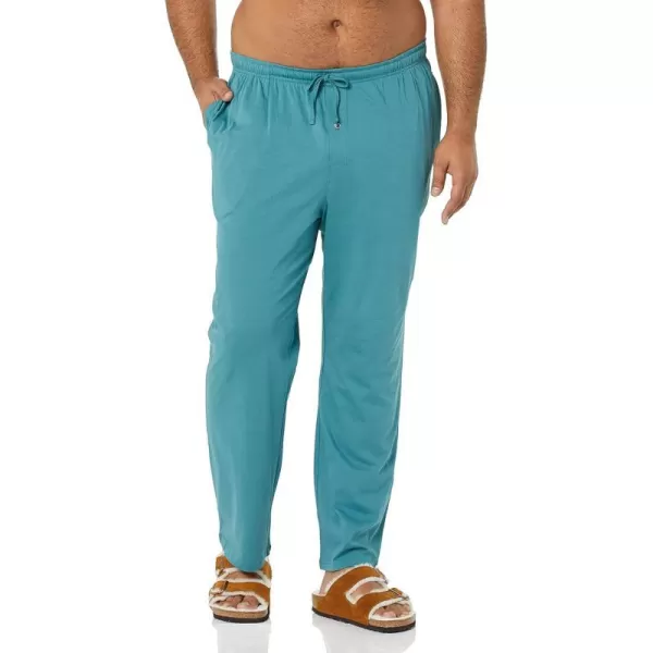 Amazon Essentials Mens Knit Pajama PantDark Turquoise Green