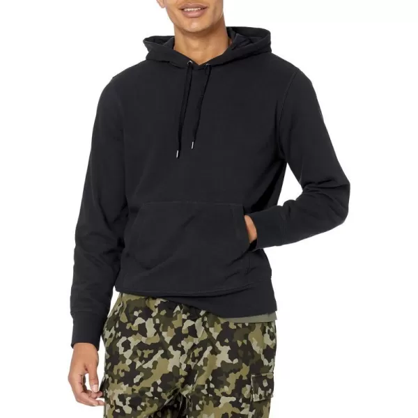 Amazon Essentials Mens Lightweight French Terry Hooded SweatshirtBlack