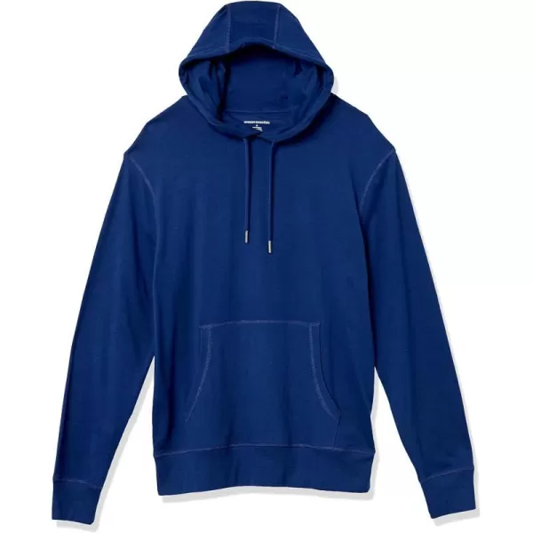 Amazon Essentials Mens Lightweight Jersey Pullover HoodieBlue