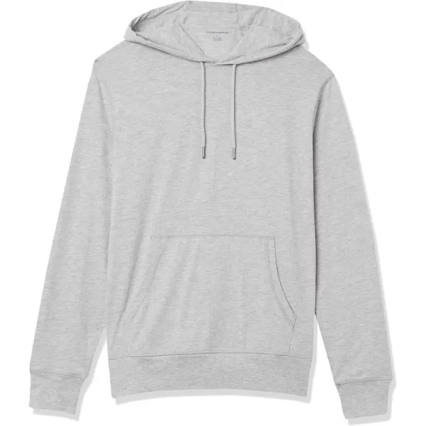 Amazon Essentials Mens Lightweight Jersey Pullover HoodieGrey Heather