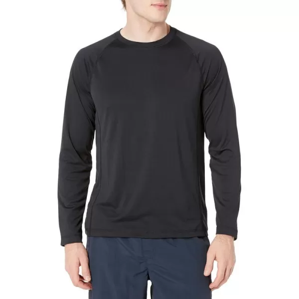 Amazon Essentials Mens LongSleeve QuickDry UPF 50 Swim TeeBlack