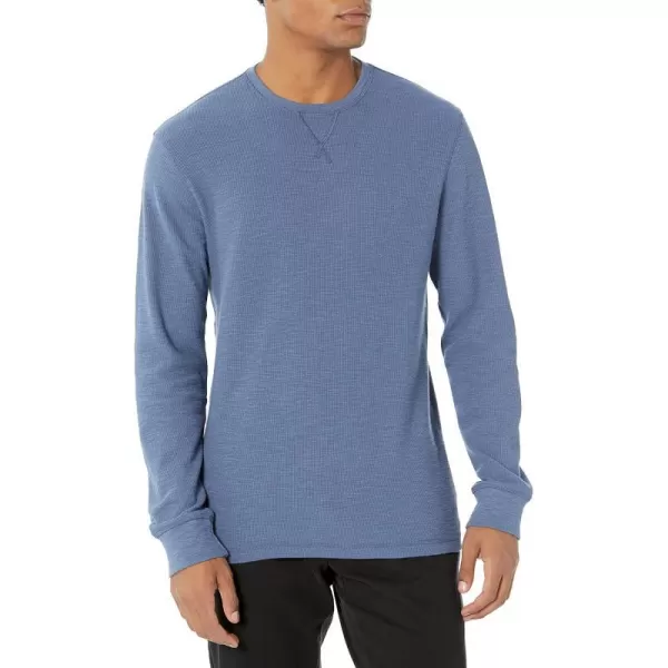 Amazon Essentials Mens LongSleeve Slub Thermal Crewneck Previously GoodthreadsDenim