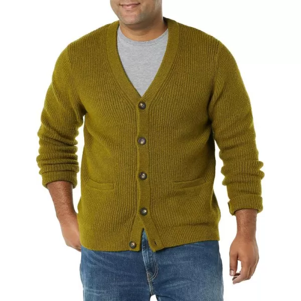 Amazon Essentials Mens LongSleeve Soft Touch Cardigan SweaterOlive