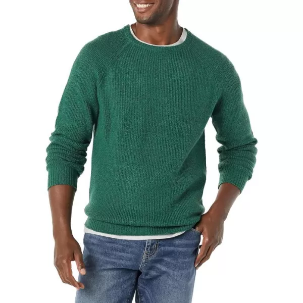 Amazon Essentials Mens LongSleeve Soft Touch Crewneck SweaterGreen