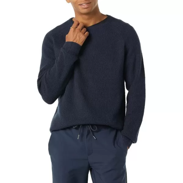 Amazon Essentials Mens LongSleeve Soft Touch Crewneck SweaterNavy