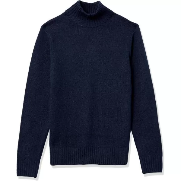 Amazon Essentials Mens LongSleeve Soft Touch Turtleneck SweaterNavy