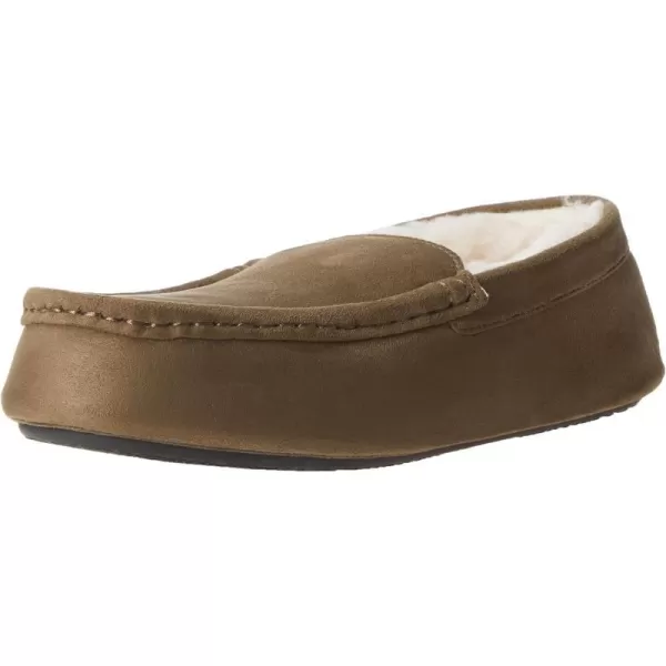 Amazon Essentials Mens Moccasin SlipperPolyester Dark Olive