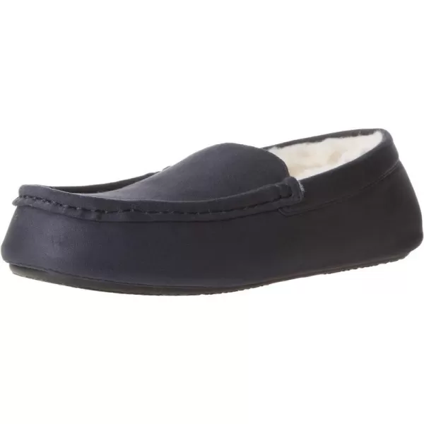 Amazon Essentials Mens Moccasin SlipperPolyester Navy