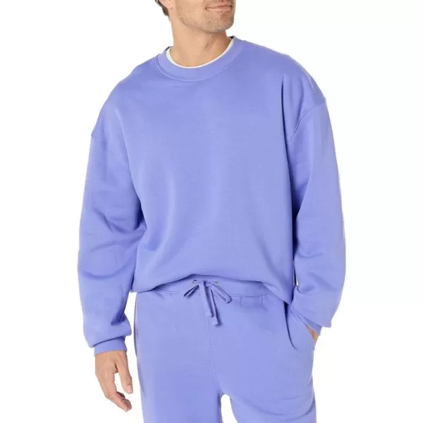 Amazon Essentials Mens OversizedFit Crewneck Sweatshirt Available in Big amp TallPurple Blue