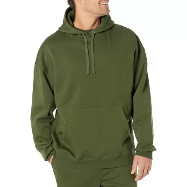 Amazon Essentials Mens OversizedFit Hoodie Available in Big amp TallDark Olive