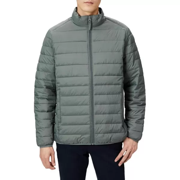 Amazon Essentials Mens Packable Lightweight WaterResistant Puffer Jacket Available in Big amp TallGrey